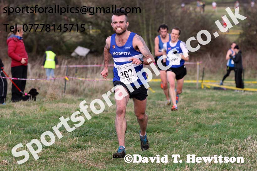 Senior mens North Eastern Cross Country, 2018 Northern Cross Country Champs., Wrekenton, Gateshead. Photo:  David T. Hewitson/Sports for All Pics